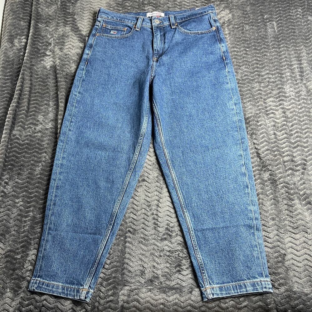 Tommy Hilfiger Women Jean 32x32 Denim Mom Bax Tapered Loose Fit NWT